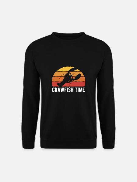 Crawfish Time Shirt Gift - Unisex Sweatshirt - black