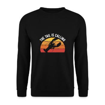 The Tail Is Calling Crawfish Shirt - Unisex Pullover - Schwarz - Vorne - Alina (178cm) & Michal (187cm)