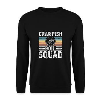 Crawfish Boil Squad Chemise Cadeau Vintage Rétro - Sweat-shirt Unisexe - noir - Devant - Alina (178cm) & Michal (187cm)