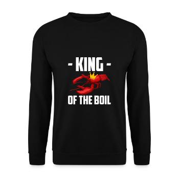 King Of The Boil Crawfish Shirt Gift - Unisex Sweatshirt - black - Front - Alina (178cm) & Michal (187cm)