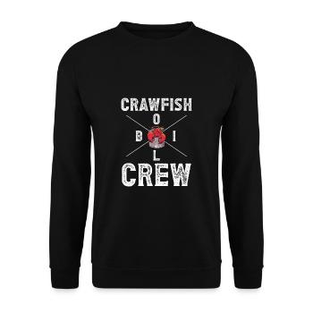 Crawfish Boil Crew Shirt Gift - Unisex Sweatshirt - black - Front - Alina (178cm) & Michal (187cm)