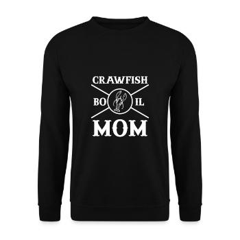 Crawfish Boil Mom Shirt Gift Mother's Day - Unisex Sweatshirt - black - Front - Alina (178cm) & Michal (187cm)