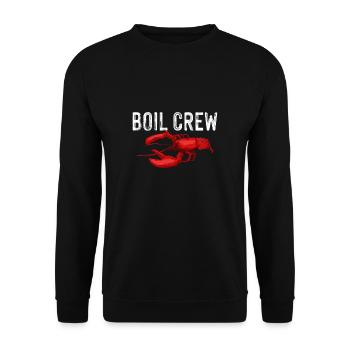 Boil Crew Shirt Gift - Unisex Sweatshirt - black - Front - Alina (178cm) & Michal (187cm)