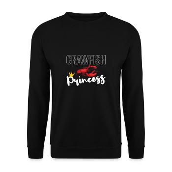 Crawfish Princess Shirt Gift - Unisex Sweatshirt - black - Front - Alina (178cm) & Michal (187cm)