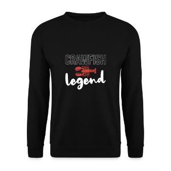 Crawfish Legend Shirt Gift - Unisex Sweatshirt - black - Front - Alina (178cm) & Michal (187cm)