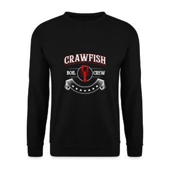 Crawfish Boil Crew Shirt Gift - Unisex Sweatshirt - black - Front - Alina (178cm) & Michal (187cm)