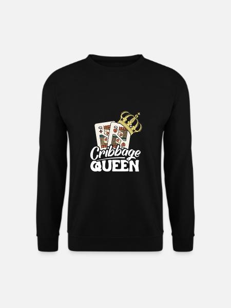 Cribbage Queen Shirt Geschenk - Unisex Pullover - Schwarz