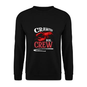 Crawfish Boil Crew Shirt Gift - Unisex Sweatshirt - black - Front - Alina (178cm) & Michal (187cm)