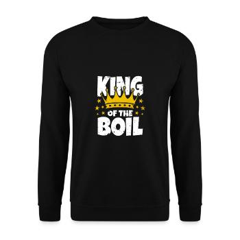 King Of The Boil Crawfish Shirt Gift - Unisex Sweatshirt - black - Front - Alina (178cm) & Michal (187cm)