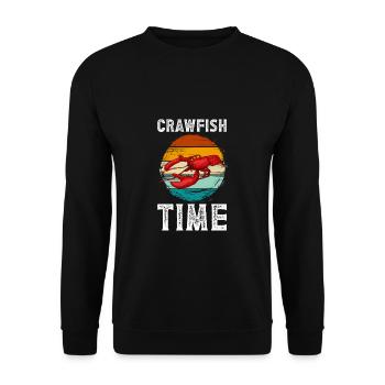 Chemise vintage Retro Crawfish Time - Sweat-shirt Unisexe - noir - Devant - Alina (178cm) & Michal (187cm)