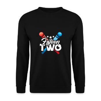 Fifteen Two Cribbage Shirt Geschenk - Unisex Pullover - Schwarz - Vorne - Alina (178cm) & Michal (187cm)