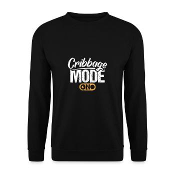 Cribbage Mode On Shirt Cadeau - Sweat-shirt Unisexe - noir - Devant - Alina (178cm) & Michal (187cm)