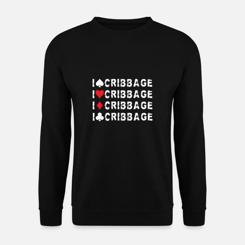 J’aime Cribbage Shirt Cadeau - Sweat-shirt Unisexe - noir