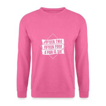 Fifteen Two Cribbage Shirt Gift - Unisex Sweatshirt - pink - Front