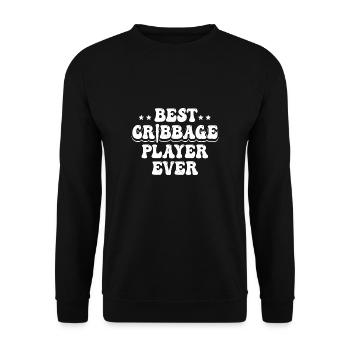 Meilleur joueur de cribbage Cadeau de maillot - Sweat-shirt Unisexe - noir - Devant - Alina (178cm) & Michal (187cm)