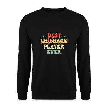 Meilleur joueur de cribbage Cadeau de maillot - Sweat-shirt Unisexe - noir - Devant - Alina (178cm) & Michal (187cm)