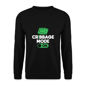 Cribbage Mode On Shirt Cadeau - Sweat-shirt Unisexe - noir - Devant - Alina (178cm) & Michal (187cm)