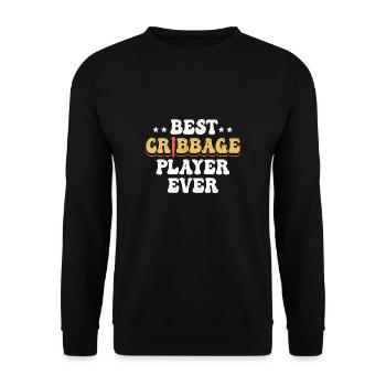 Meilleur joueur de cribbage Cadeau de maillot - Sweat-shirt Unisexe - noir - Devant - Alina (178cm) & Michal (187cm)