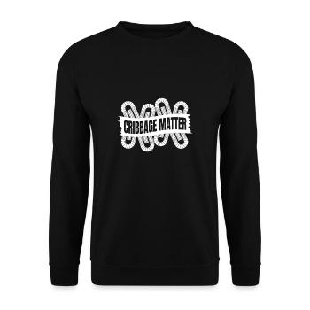 Cribbage Matter Shirt Cadeau - Sweat-shirt Unisexe - noir - Devant - Alina (178cm) & Michal (187cm)