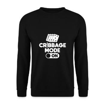 Cribbage Mode Sur Chemise Cadeau - Sweat-shirt Unisexe - noir - Devant - Alina (178cm) & Michal (187cm)