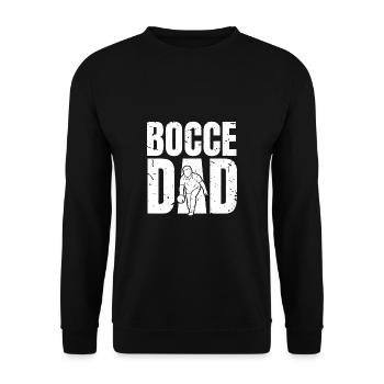 Bocce Dad Shirt Gift Daddy Daddy Father's Day - Unisex Sweatshirt - black - Front - Alina (178cm) & Michal (187cm)