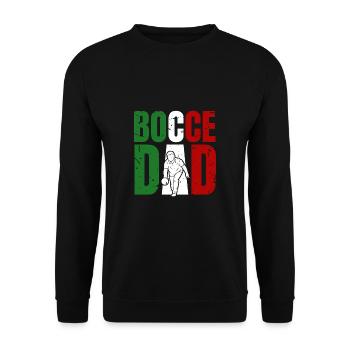 Bocce Dad Shirt Gift Daddy Daddy Father's Day - Unisex Sweatshirt - black - Front - Alina (178cm) & Michal (187cm)