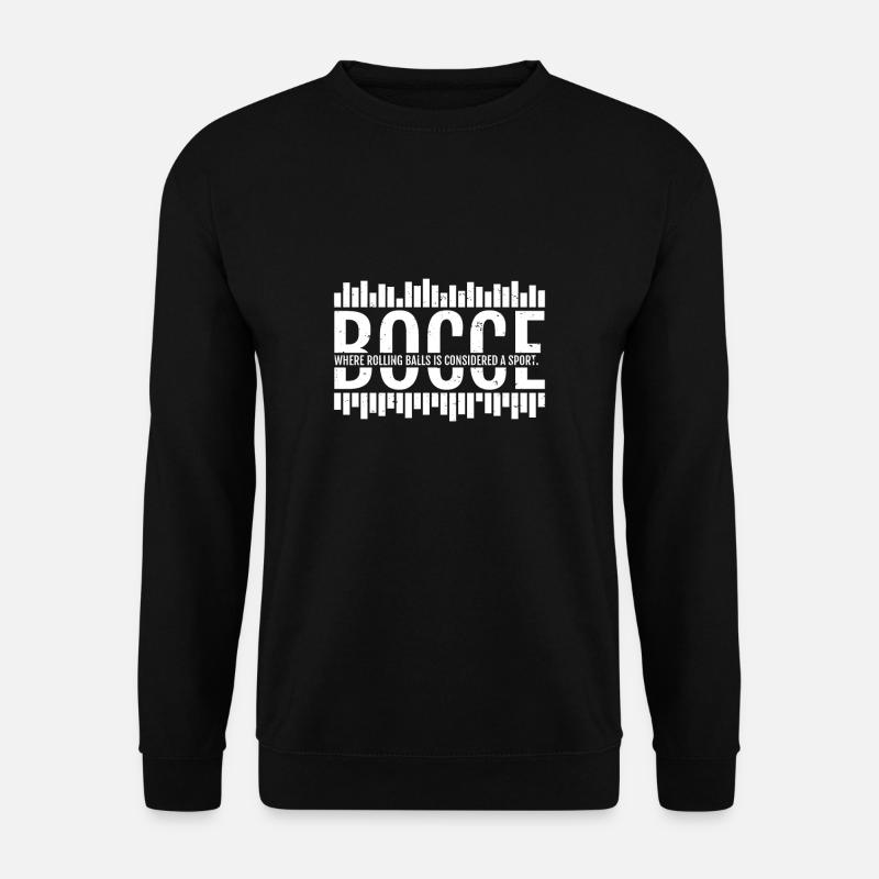 Bocce Shirt Geschenk Boccia Spieler - Unisex Pullover - Schwarz