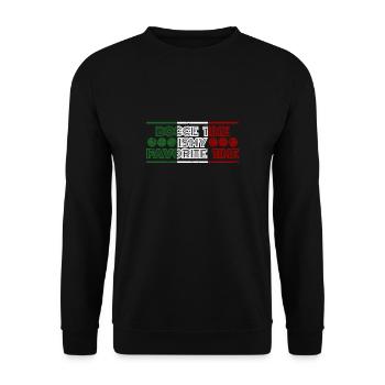 Bocce Shirt Gift Boccia Player - Unisex Sweatshirt - black - Front - Alina (178cm) & Michal (187cm)