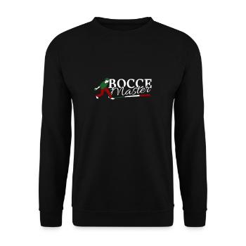 Bocce Master Shirt Gift Boccia Player - Unisex Sweatshirt - black - Front - Alina (178cm) & Michal (187cm)
