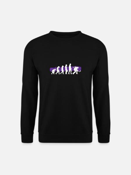 Evolution Bocce Ball Shirt Geschenk - Unisex Pullover - Schwarz