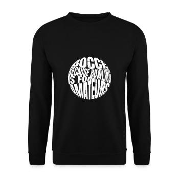 Cadeau de chemise de pétanque - Sweat-shirt Unisexe - noir - Devant - Alina (178cm) & Michal (187cm)