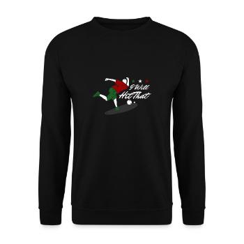 Je vais frapper ce cadeau de chemise de joueur de boccia - Sweat-shirt Unisexe - noir - Devant - Alina (178cm) & Michal (187cm)