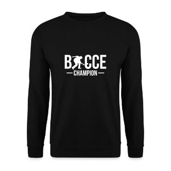 Cadeau de chemise de champion de pétanque - Sweat-shirt Unisexe - noir - Devant - Alina (178cm) & Michal (187cm)