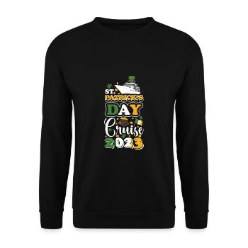 St. Patrick's Day Cruise Ship Cruise 2023 - Unisex Sweatshirt - black - Front - Alina (178cm) & Michal (187cm)