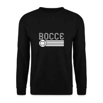 Cadeau de chemise de joueur de pétanque rétro vintage - Sweat-shirt Unisexe - noir - Devant - Alina (178cm) & Michal (187cm)