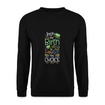 T-shirt LGBT de la Saint-Patrick - Sweat-shirt Unisexe - noir - Devant - Alina (178cm) & Michal (187cm)