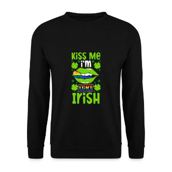 T-shirt LGBT de la Saint-Patrick - Sweat-shirt Unisexe - noir - Devant - Alina (178cm) & Michal (187cm)