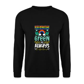 T-shirt LGBT de la Saint-Patrick - Sweat-shirt Unisexe - noir - Devant - Alina (178cm) & Michal (187cm)