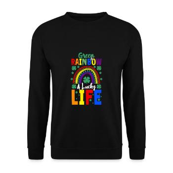 T-shirt LGBT de la Saint-Patrick - Sweat-shirt Unisexe - noir - Devant - Alina (178cm) & Michal (187cm)