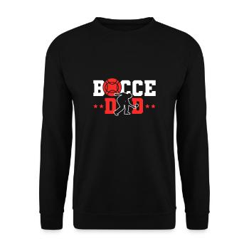 Bocce Dad Shirt Gift Daddy Daddy Father's Day - Unisex Sweatshirt - black - Front - Alina (178cm) & Michal (187cm)