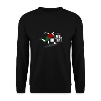Je vais frapper ce cadeau de chemise de joueur de boccia - Sweat-shirt Unisexe - noir - Devant - Alina (178cm) & Michal (187cm)