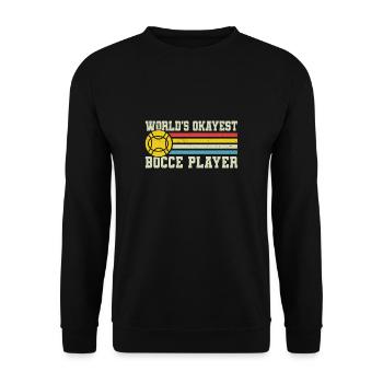 Maillot de joueur de pétanque le plus correct du monde - Sweat-shirt Unisexe - noir - Devant - Alina (178cm) & Michal (187cm)