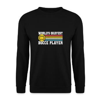 Maillot de joueur de pétanque le plus correct du monde - Sweat-shirt Unisexe - noir - Devant - Alina (178cm) & Michal (187cm)