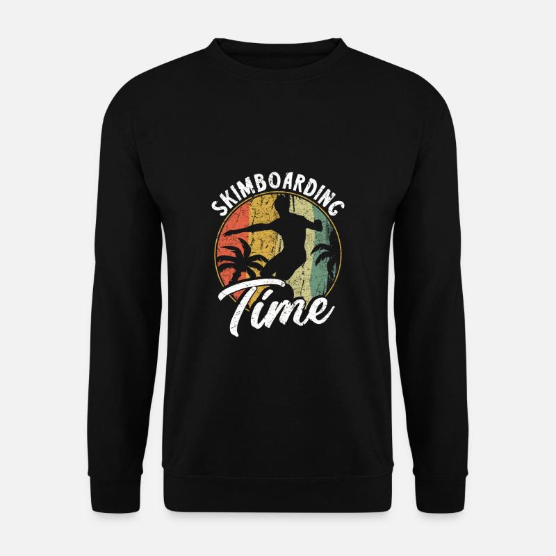 Skimboarding Time Shirt Gift - Unisex Sweatshirt - black