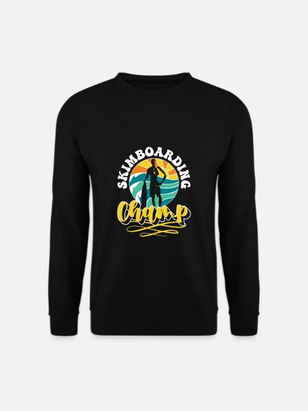 Skimboarding Champ Shirt Gift - Unisex Sweatshirt - black
