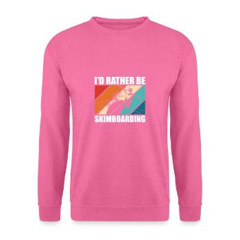Id Rather Be Skimboarding - Unisex Pullover - Pink - Vorne