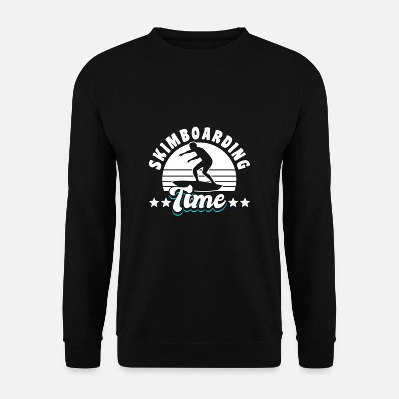 Skimboarding Time Shirt Gift - Unisex Sweatshirt - black
