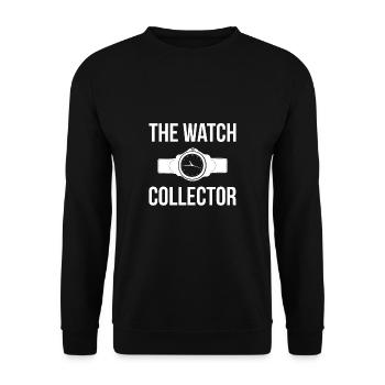 The Watch Collector Shirt - Unisex Pullover - Schwarz - Vorne - Alina (178cm) & Michal (187cm)