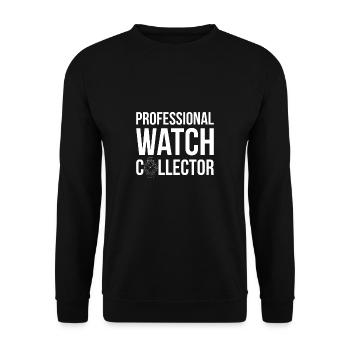Montre professionnelle Collector Chemise Cadeau - Sweat-shirt Unisexe - noir - Devant - Alina (178cm) & Michal (187cm)