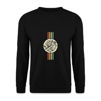 Watchmaker Watch Collector Shirt Cadeau - Sweat-shirt Unisexe - noir - Devant - Alina (178cm) & Michal (187cm)